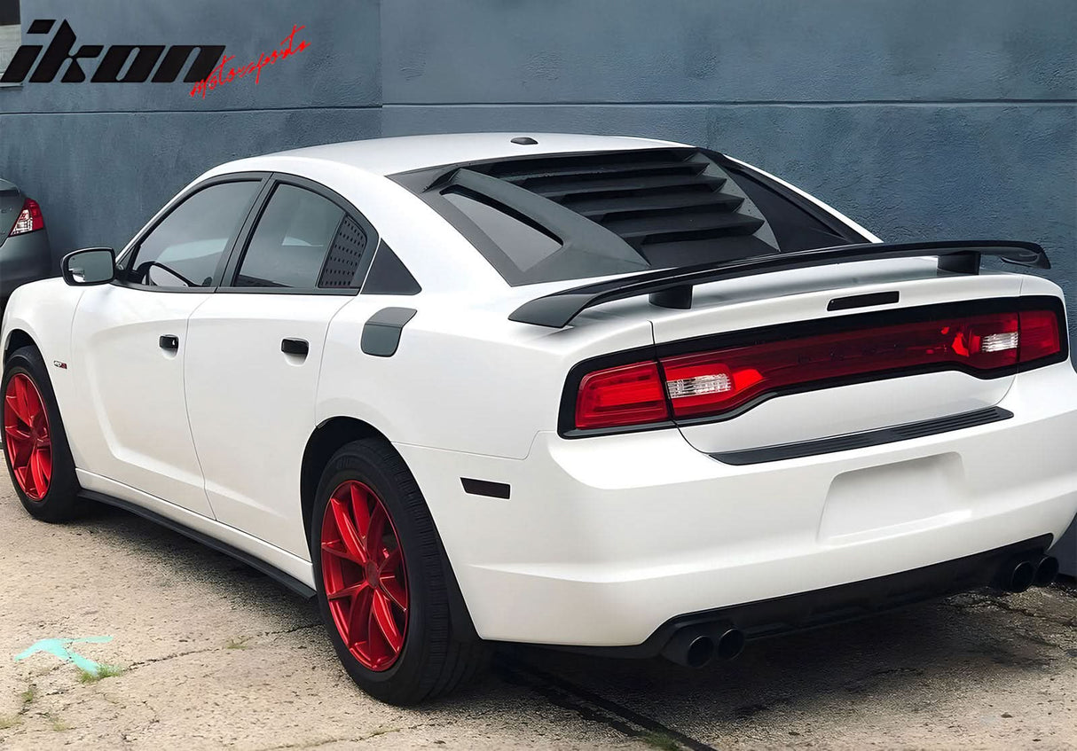 2011-2023 Dodge Charger IKON V2 Style Window Louver ABS
