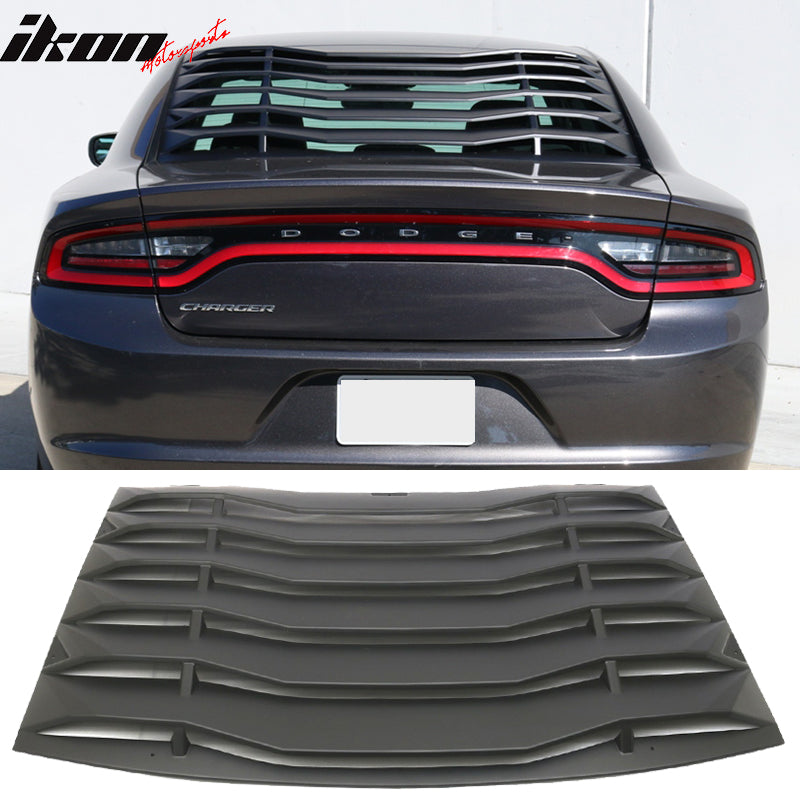 2011-2023 Dodge Charger Unpainted Rear Window Louver Side Vent ABS PP