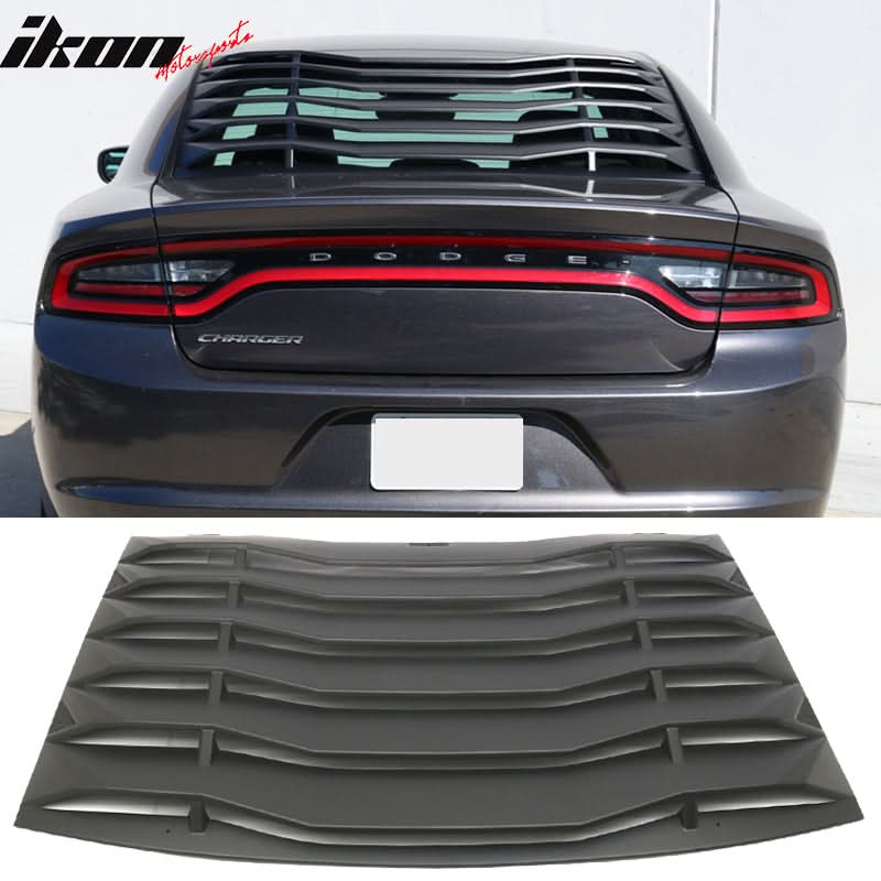 2011-2023 Dodge Charger Unpainted Rear Side Window Louver Air Vent ABS