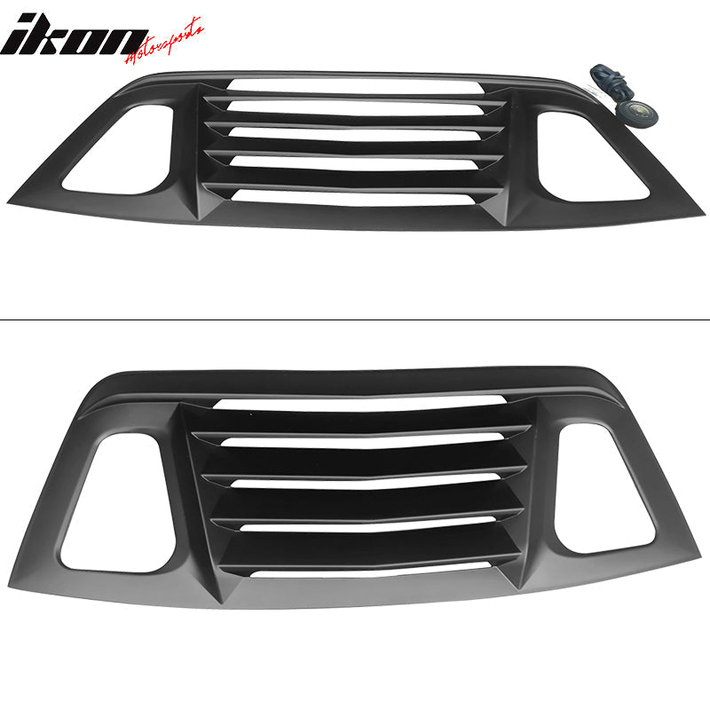 2008-2023 Dodge Challenger Unpainted Rear Window Louver Side Vent ABS