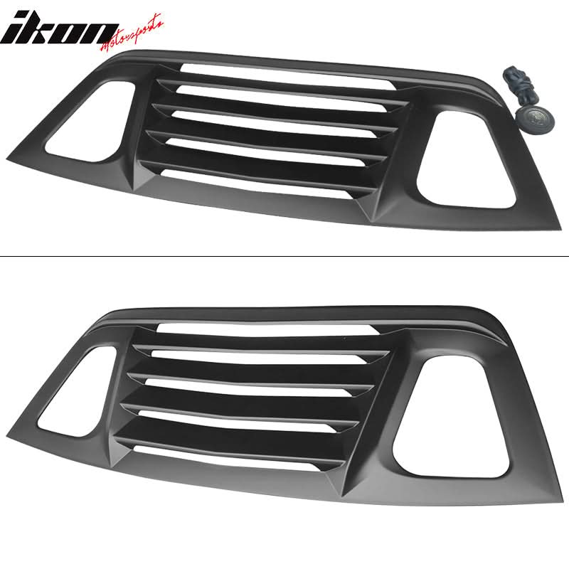 2008-2023 Dodge Challenger Unpainted Rear Window Louver Side Vent ABS