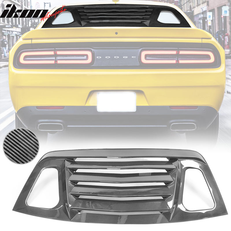 2008-2023 Dodge Challenger V2 Style Window Louver Gloss ABS