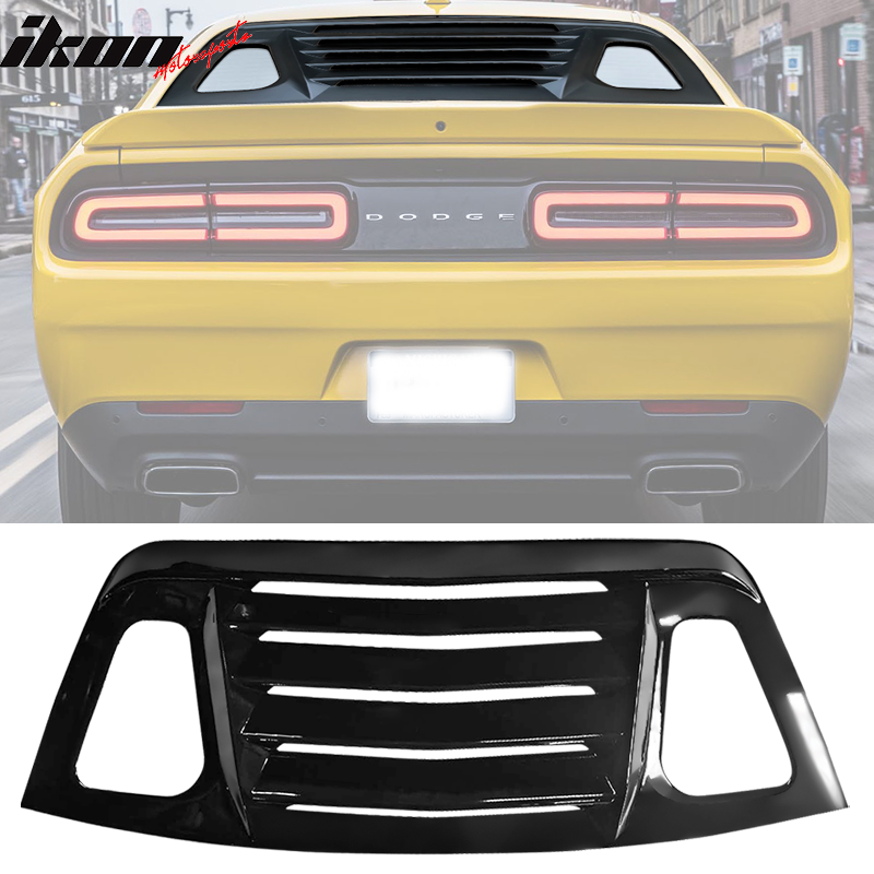 2008-2023 Dodge Challenger V2 Style Window Louver Gloss ABS