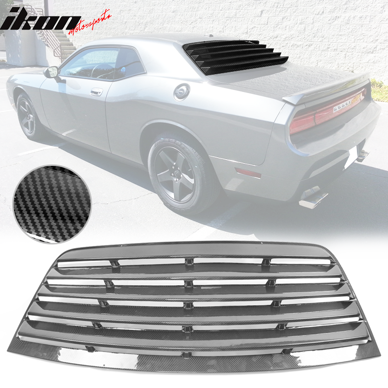 2008-2023 Dodge Challenger XE Style CFL Rear Side Window Louver Scoops