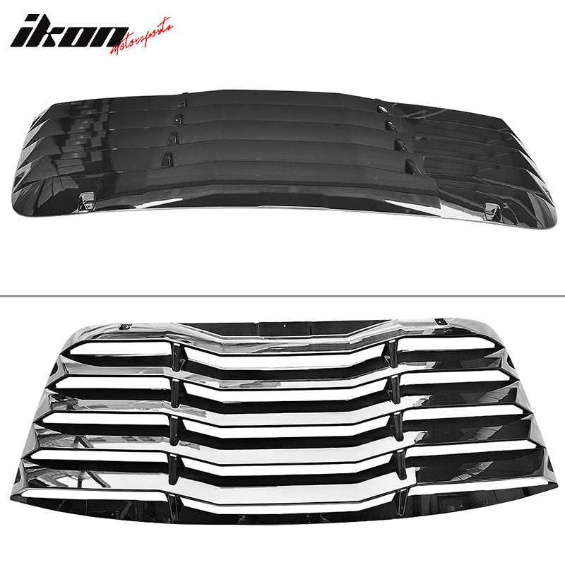 2008-2023 Dodge Challenger V2 Style Rear Window Louver PP
