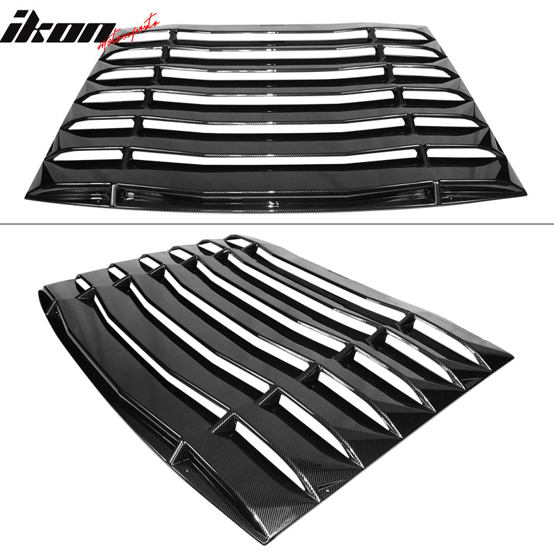 2005-2014 Ford Mustang IKON Style Rear Window Louvers ABS