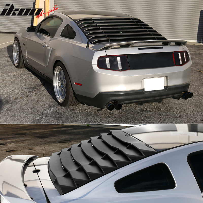2005-2014 Ford Mustang IKON Style Rear Window Louvers ABS