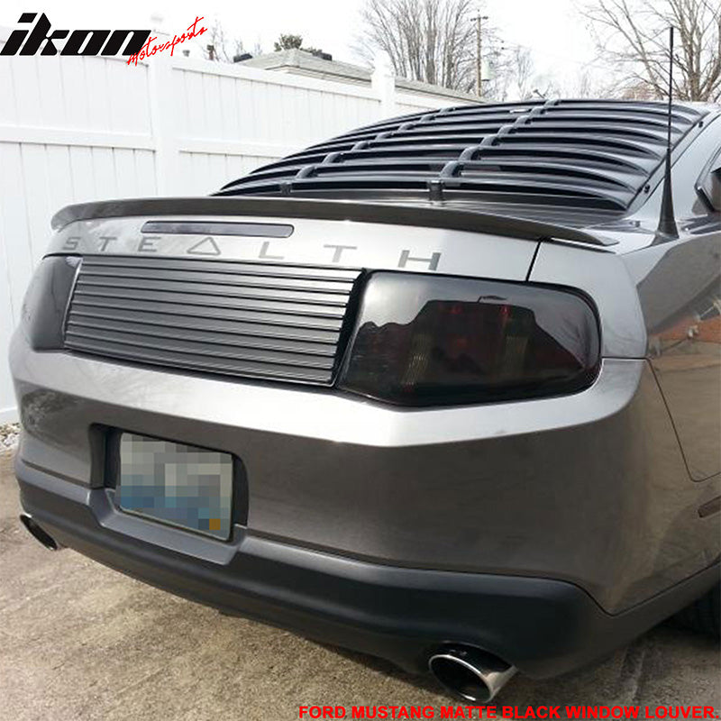 2010-2014 Ford Mustang V6 5 Vents Quarter Rear Side Window Louver PP
