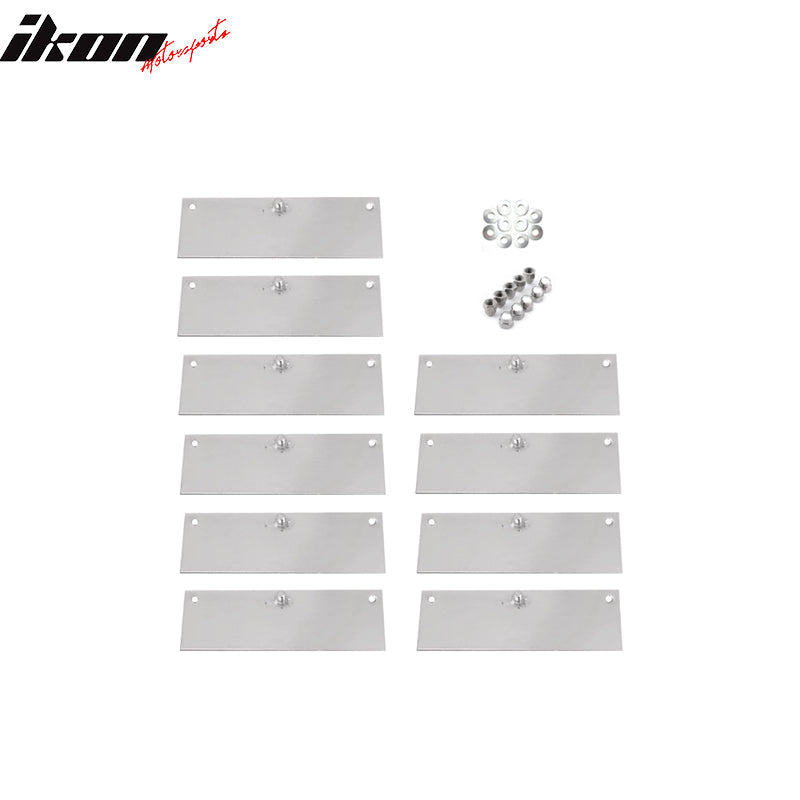 2010-2014 Ford Mustang V6 5 Vents Quarter Rear Side Window Louver PP