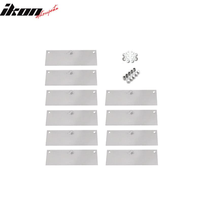 2010-2014 Ford Mustang V6 5 Vents Quarter Rear Side Window Louver PP