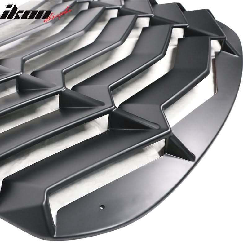 2015-2023Â Ford Mustang IKON Black Rear Window Louver Side Louvers ABS