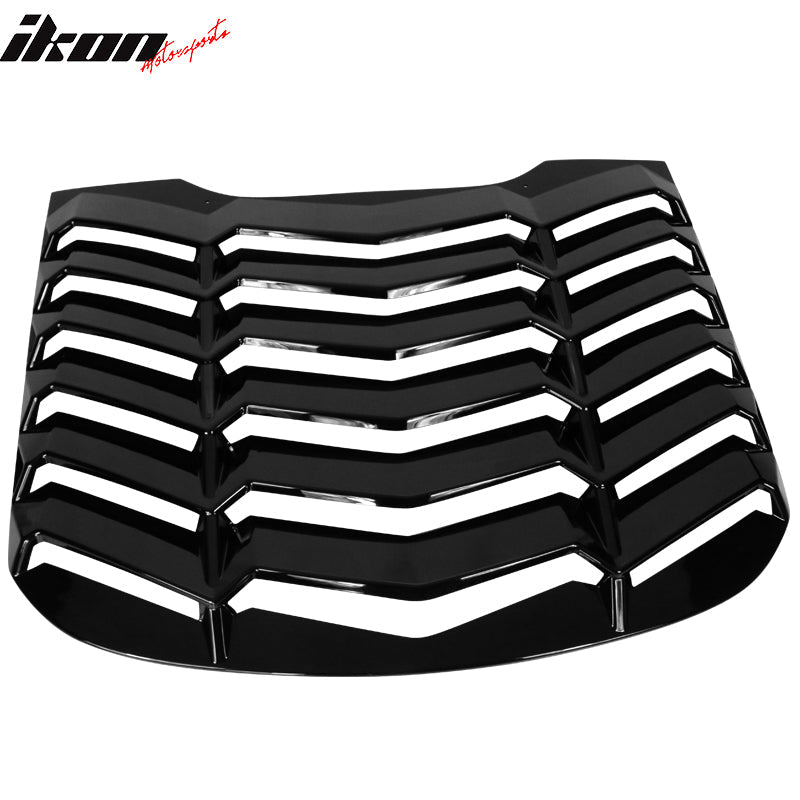 2015-2023 Ford Mustang IKON Style Gloss Black Window Louver ABS