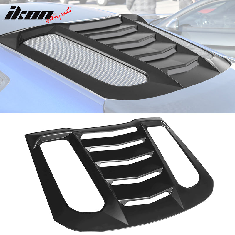 2015-2024 Ford Mustang IKON V2 Style Rear Window Louver  ABS