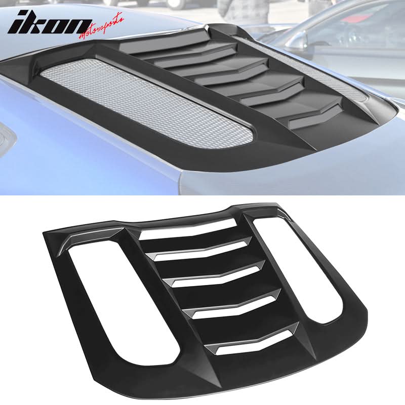 2015-2024 Ford Mustang IKON V2 Style Rear Window Louver ABS