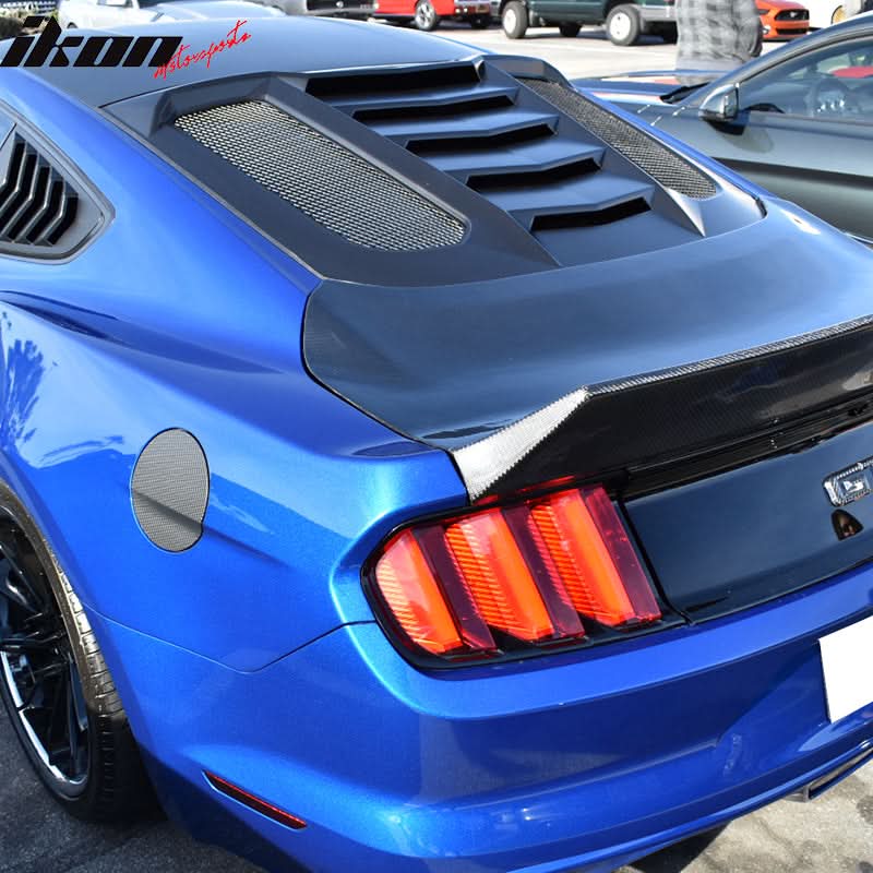 2015-2024 Ford Mustang IKON V2 Style Rear Window Louver ABS