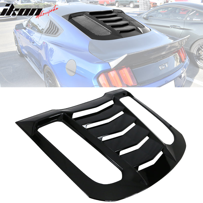 2015-2024 Ford Mustang IKON V2 Style Rear Window Louver  ABS