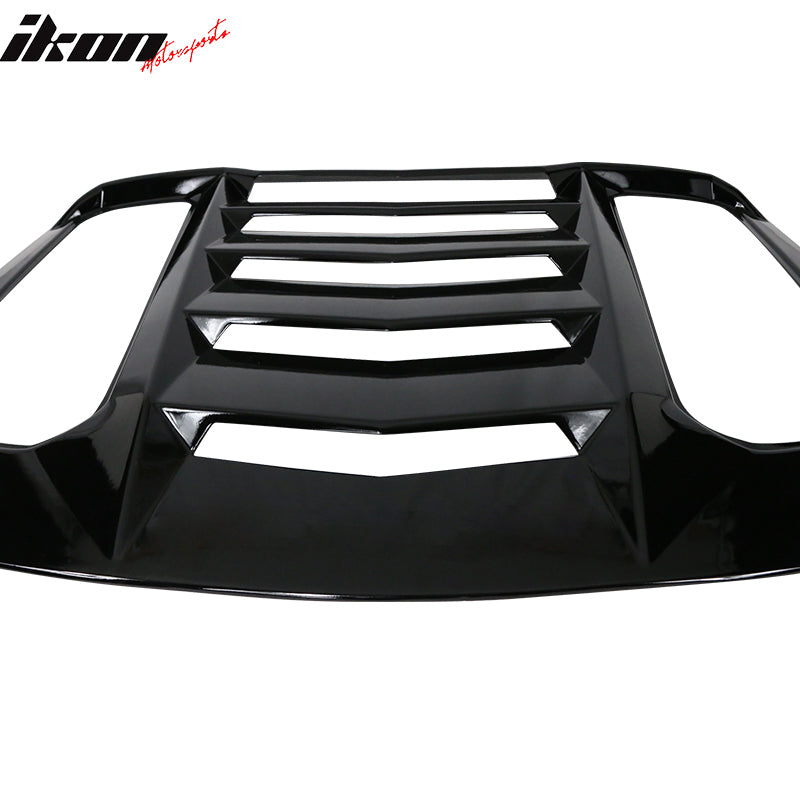 2015-2024 Ford Mustang IKON V2 Style Rear Window Louver  ABS