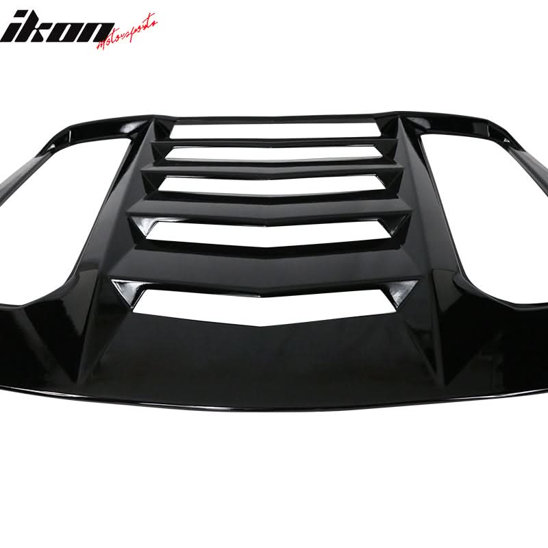 2015-2024 Ford Mustang IKON V2 Style Rear Window Louver ABS