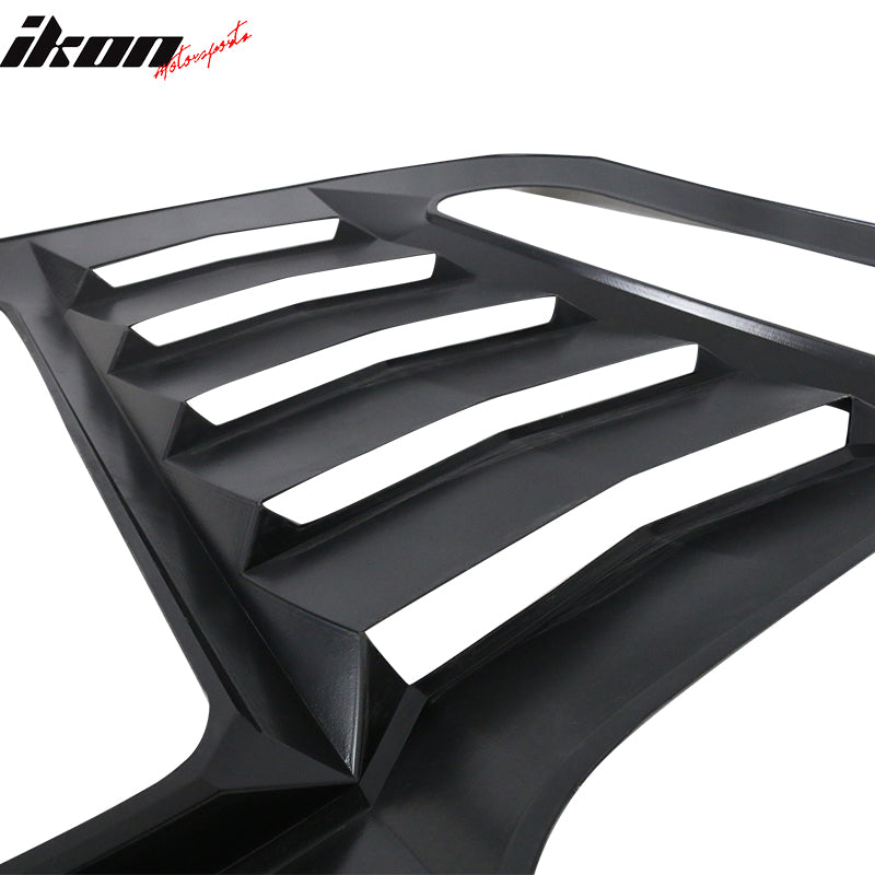 2015-2024 Ford Mustang IKON V2 Style Rear Window Louver  ABS