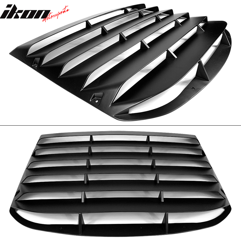 2015-2023 Ford Mustang Coupe Unpainted Rear Side Window Louver ABS