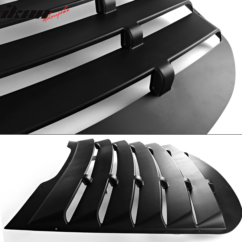 2015-2023 Ford Mustang Coupe V Style Rear Window Louver Side Vent ABS