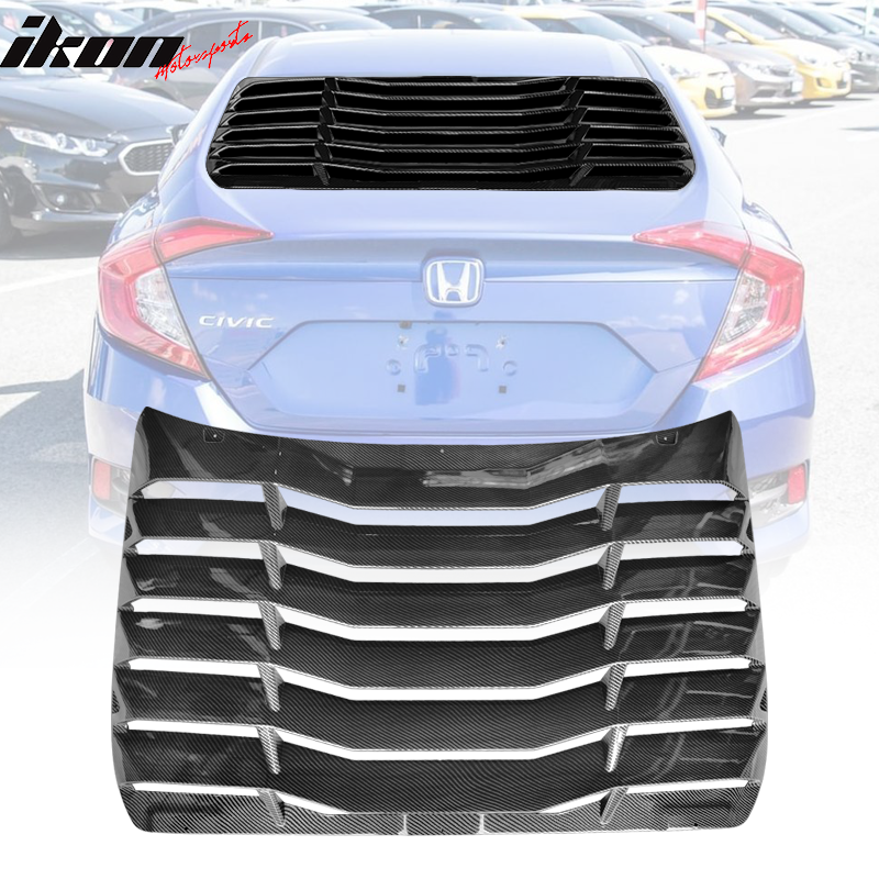 2016-2021 Honda Civic IKON Style Window Louver ABS