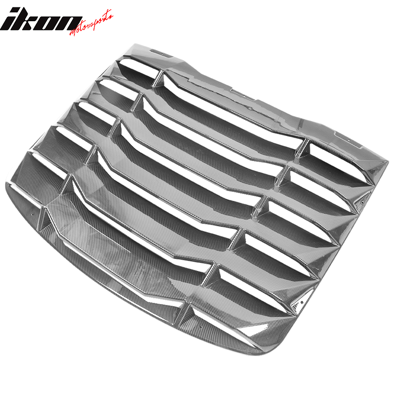 2003-2008 Nissan 350Z IKON Carbon Fiber Print Rear Window Louver ABS