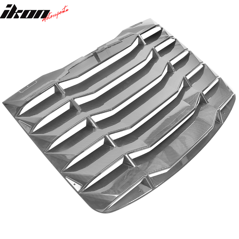 2003-2008 Nissan 350Z IKON Carbon Fiber Print Rear Window Louver ABS