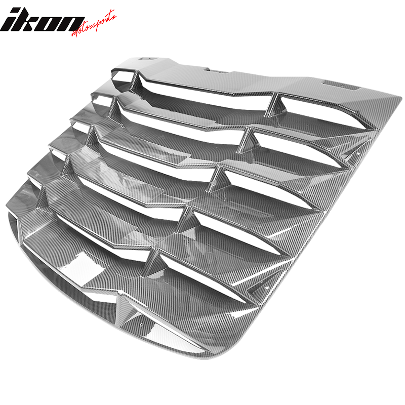 2003-2008 Nissan 350Z IKON Carbon Fiber Print Rear Window Louver ABS