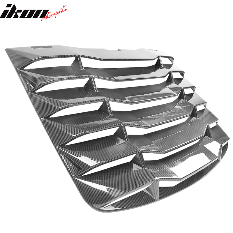 2003-2008 Nissan 350Z IKON Carbon Fiber Print Rear Window Louver ABS