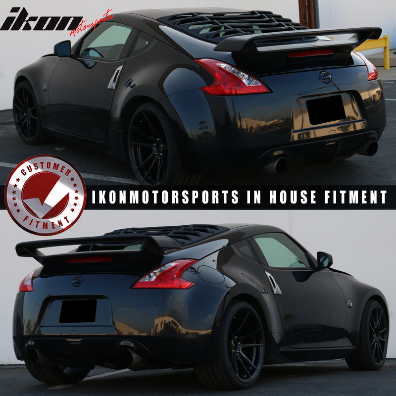 2009-2020 Nissan 370Z Coupe IKON Style Rear Window Scoop Louver Cover