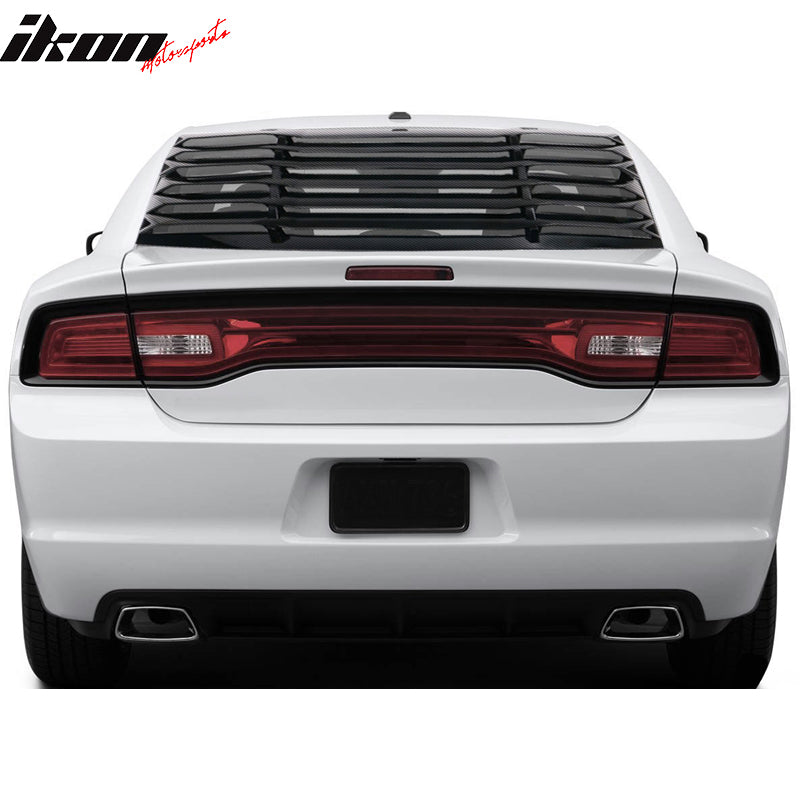 2011-2024 Dodge Charger IKON Window Louver Cover ABS 3PCS
