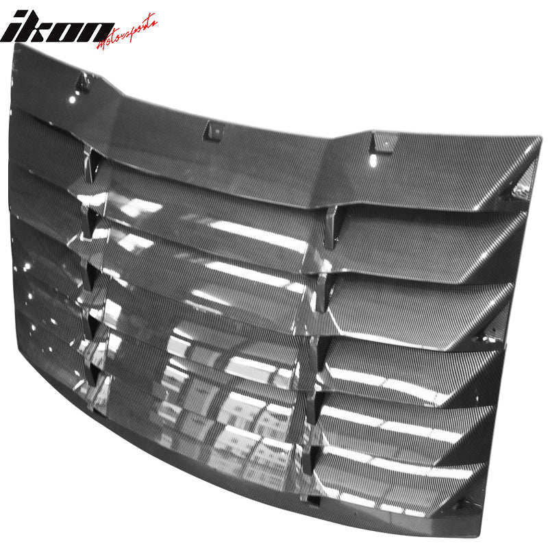 2011-2024 Dodge Charger IKON Window Louver Cover ABS 3PCS