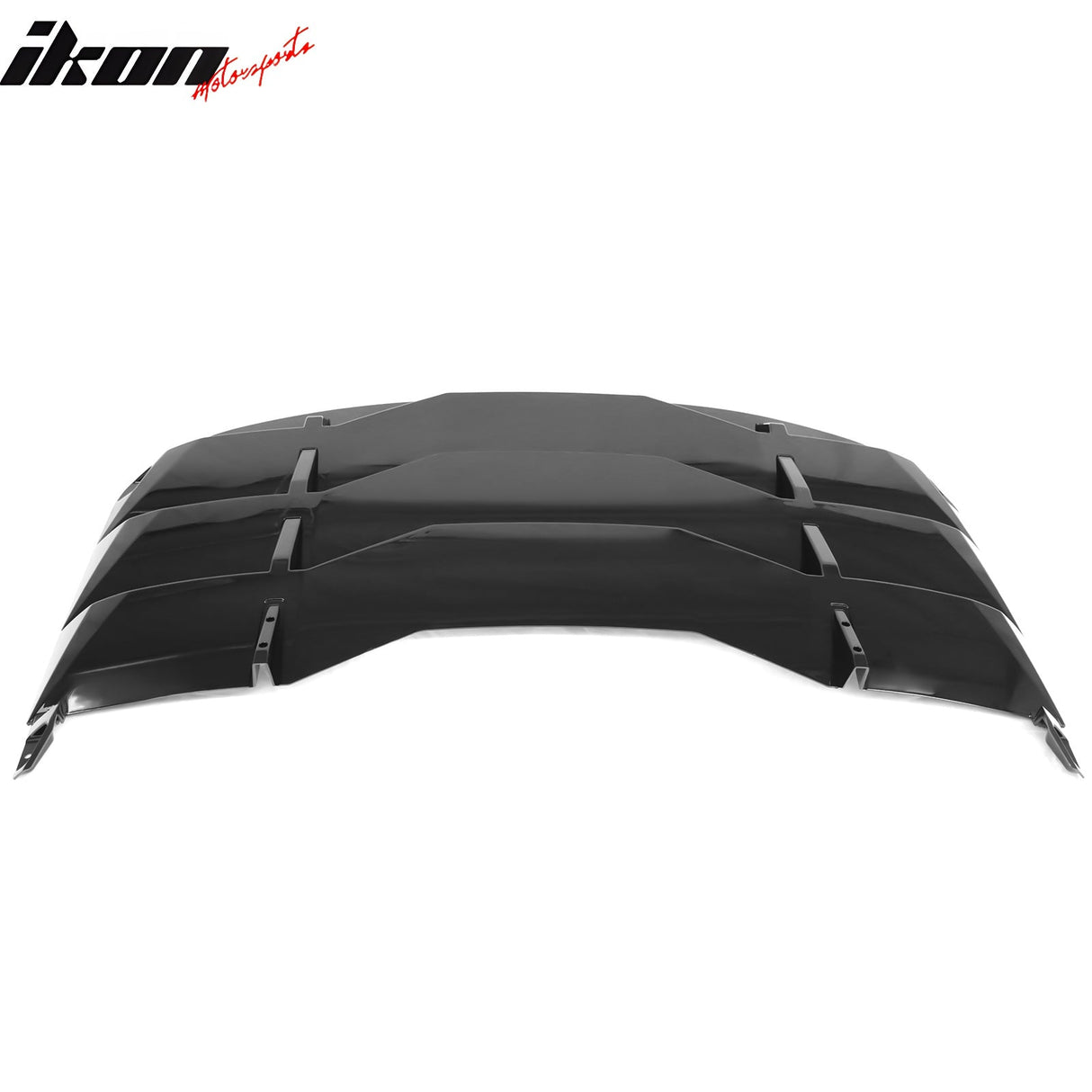 2024-2025 Ford Mustang 2DR IKON Gloss Black Rear Window Louvers ABS