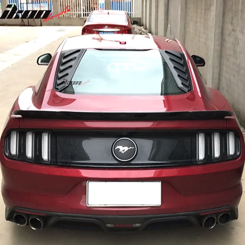 2015-2023 Ford Mustang Coupe Unpainted Rear Window Louver ABS
