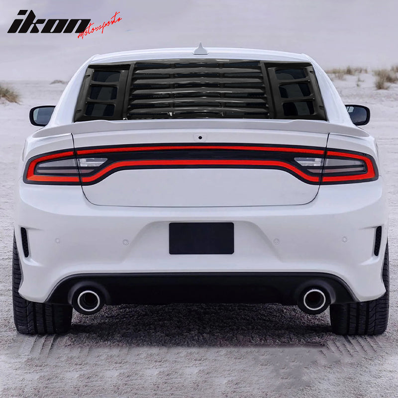 2011-2023 Dodge Charger IKON ABS Rear Window Louver 3PCS