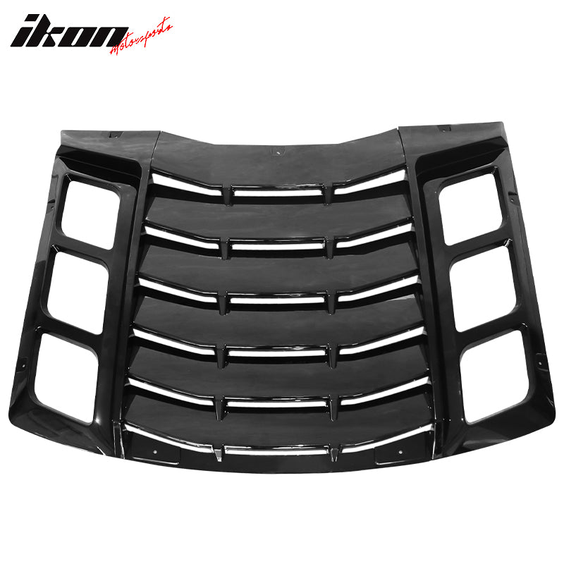 2011-2023 Dodge Charger IKON ABS Rear Window Louver 3PCS