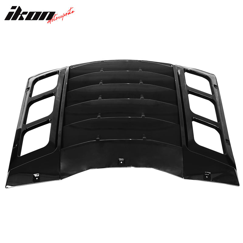 2011-2023 Dodge Charger IKON ABS Rear Window Louver 3PCS