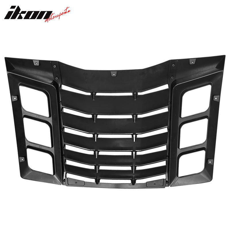 2011-2023 Dodge Charger IKON ABS Rear Window Louver 3PCS