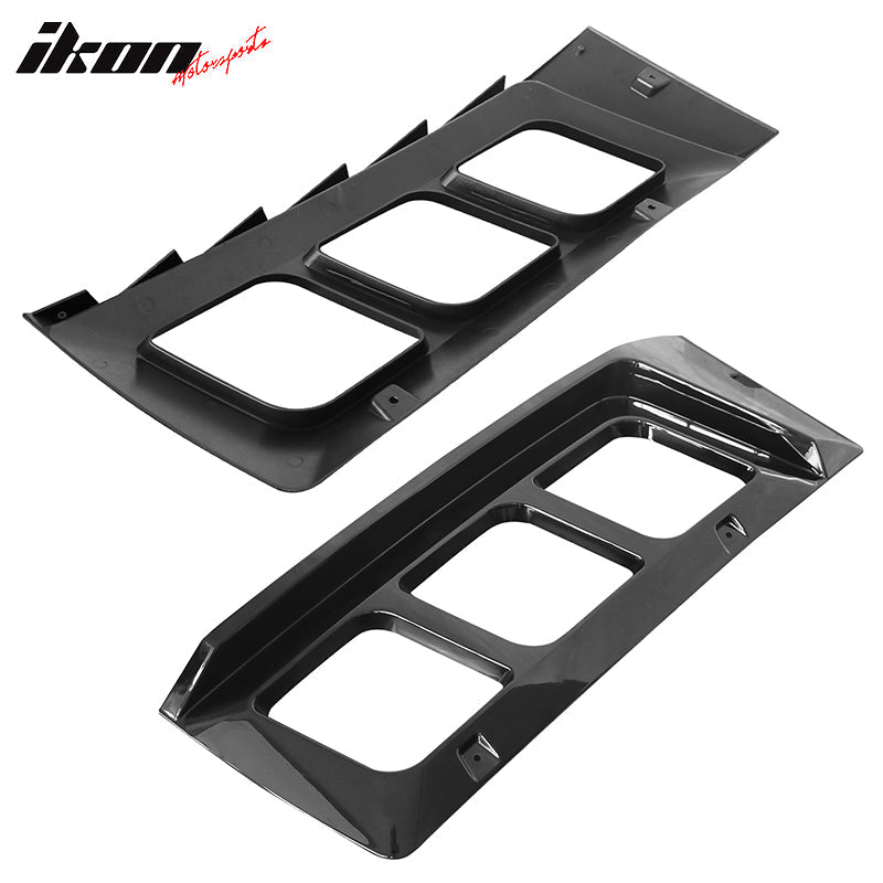 2011-2023 Dodge Charger IKON ABS Rear Window Louver 3PCS