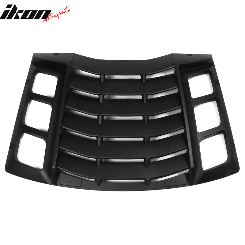 2011-2023 Dodge Charger IKON ABS Rear Window Louver 3PCS
