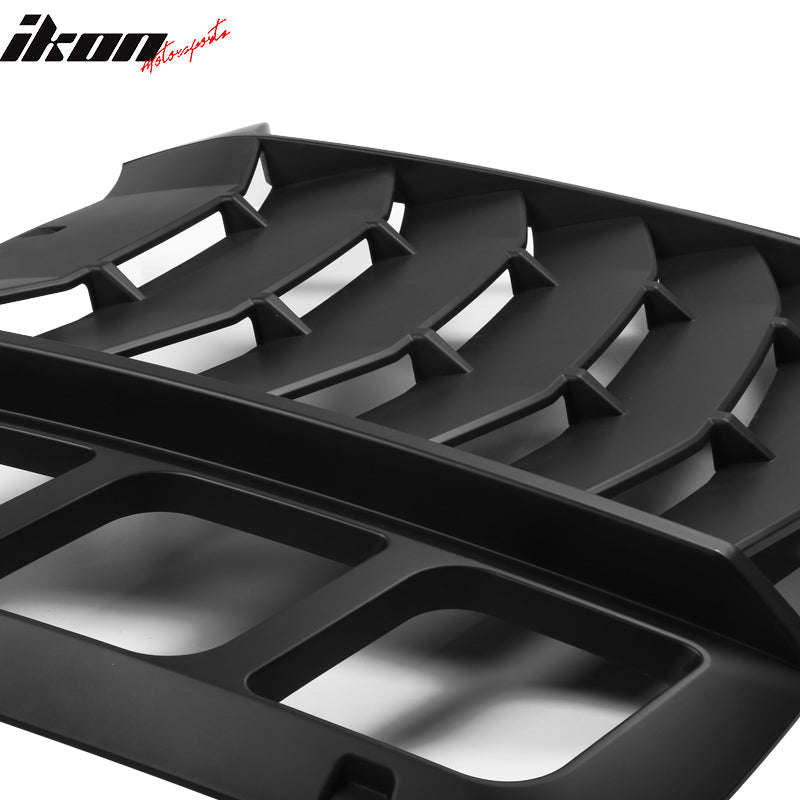 2011-2023 Dodge Charger IKON ABS Rear Window Louver 3PCS