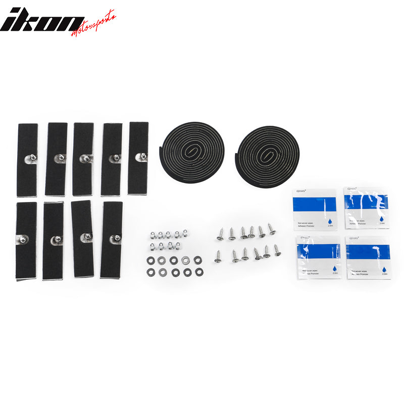 2011-2023 Dodge Charger IKON ABS Rear Window Louver 3PCS