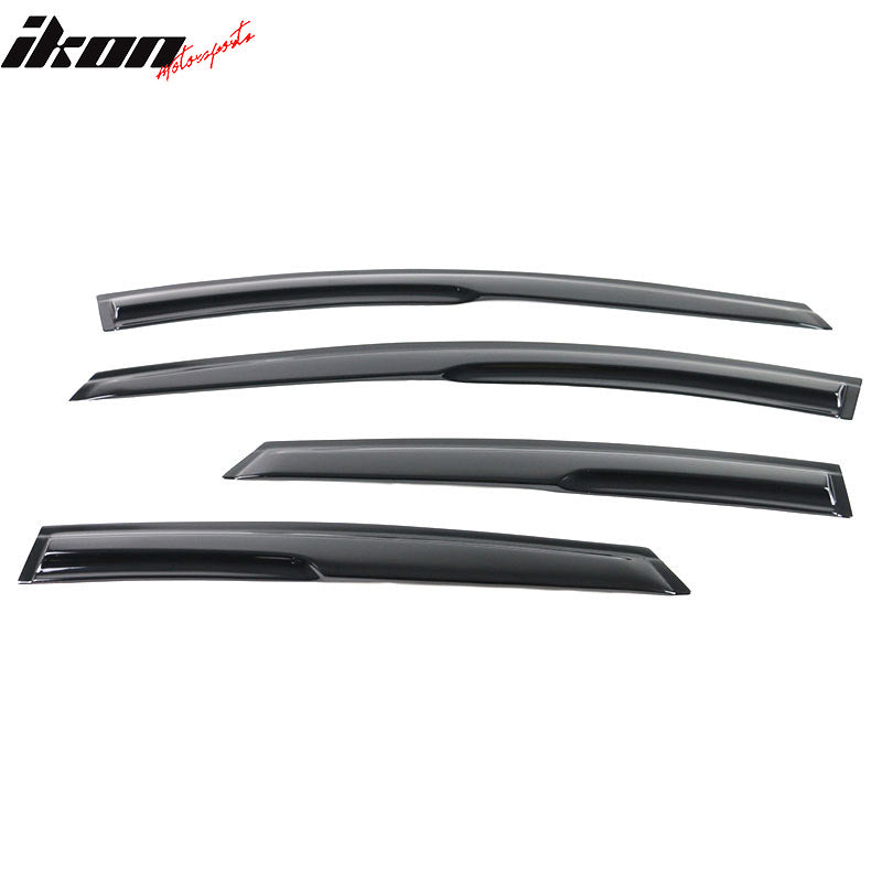 2008-2011 Ford Focus 4Door Acrylic 4PC Tape On Window Visors Guard