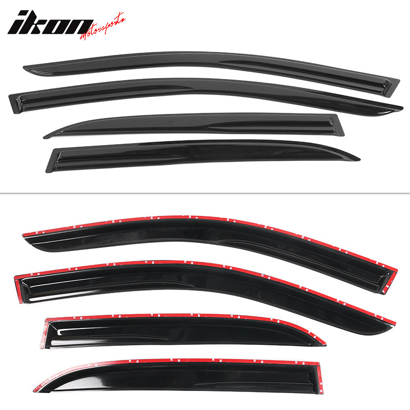 2003-2007 Honda Accord 4Door Acrylic 4PC Tape On Window Visors Guard