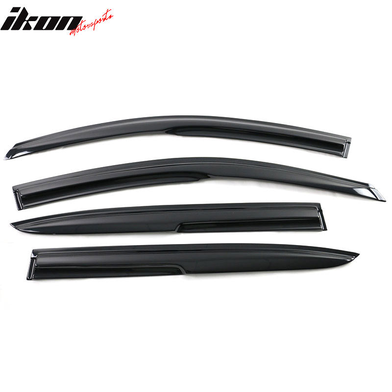 2013-2017 Honda Accord 4-Door Sedan Tape On Window Visors Rain Guard