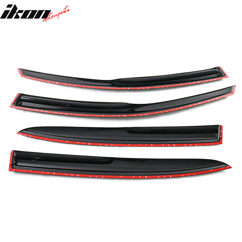 2013-2017 Honda Accord 4-Door Sedan Tape On Window Visors Rain Guard