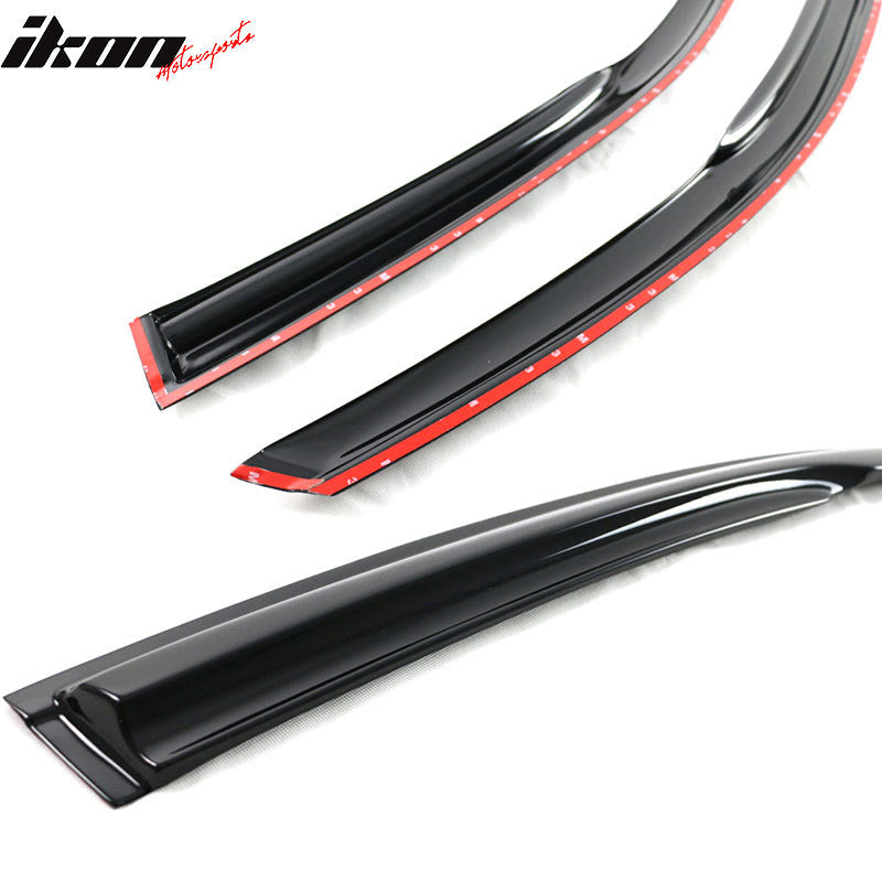 2013-2017 Honda Accord 4-Door Sedan Tape On Window Visors Rain Guard