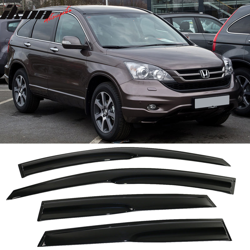 2007-2011 Honda CRV Acrylic 4PC Window Visors Tape On Rain Guard