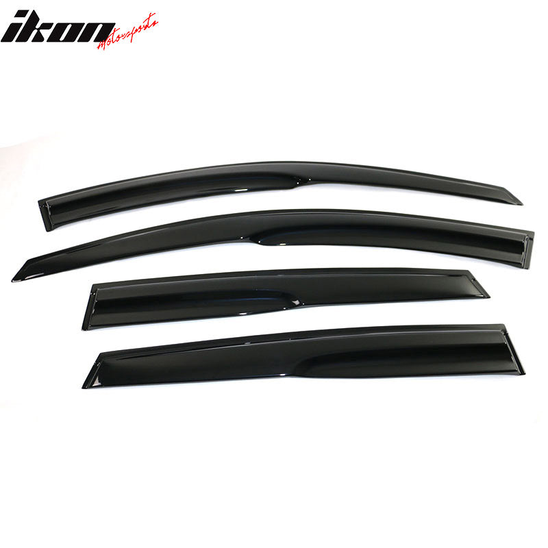 2007-2011 Honda CRV Acrylic 4PC Window Visors Tape On Rain Guard